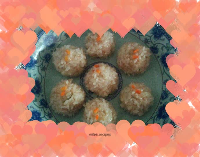 Shrimp meatballs with pearls