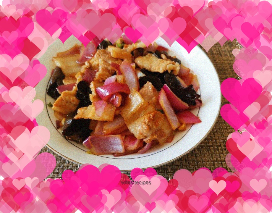 Stir-fried Pork Belly and Green Onions