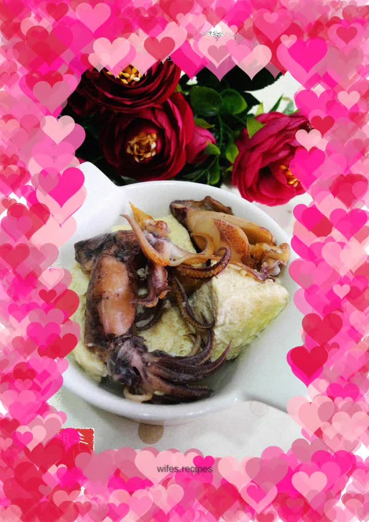 Braised fish with frozen tofu