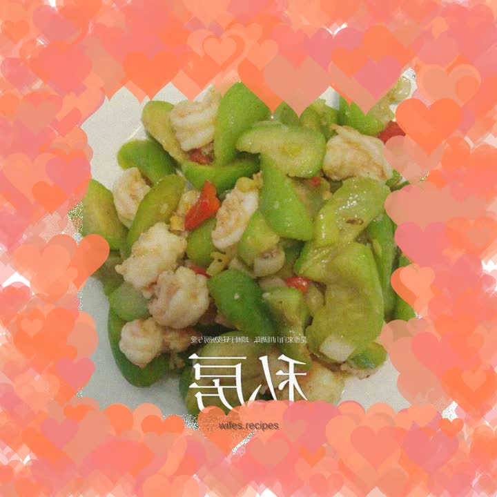 Braised Luffa with Shrimp