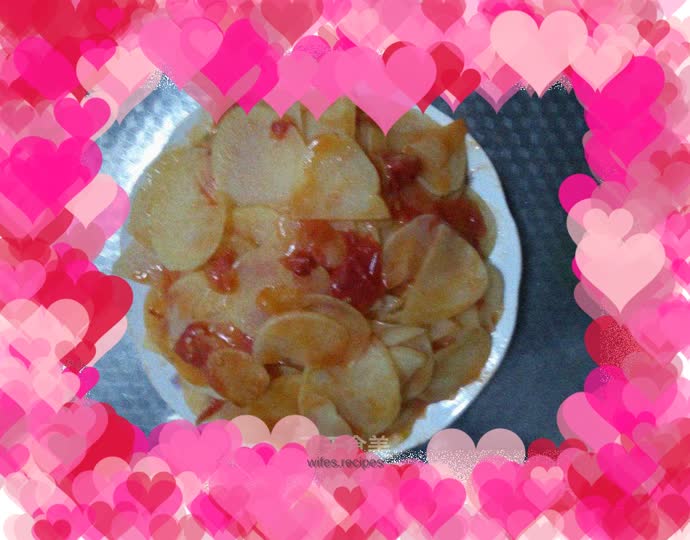 Tomato and potato slices