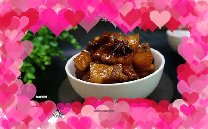 Braised pork with tangerine peel-----fat but not greasy