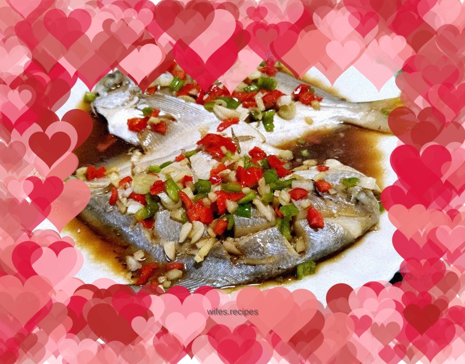 Steamed pomfret