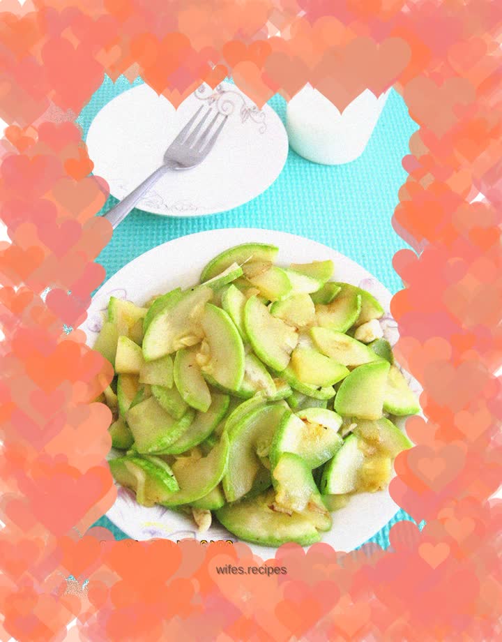 Home-cooked dish------Stir-fried watermelon