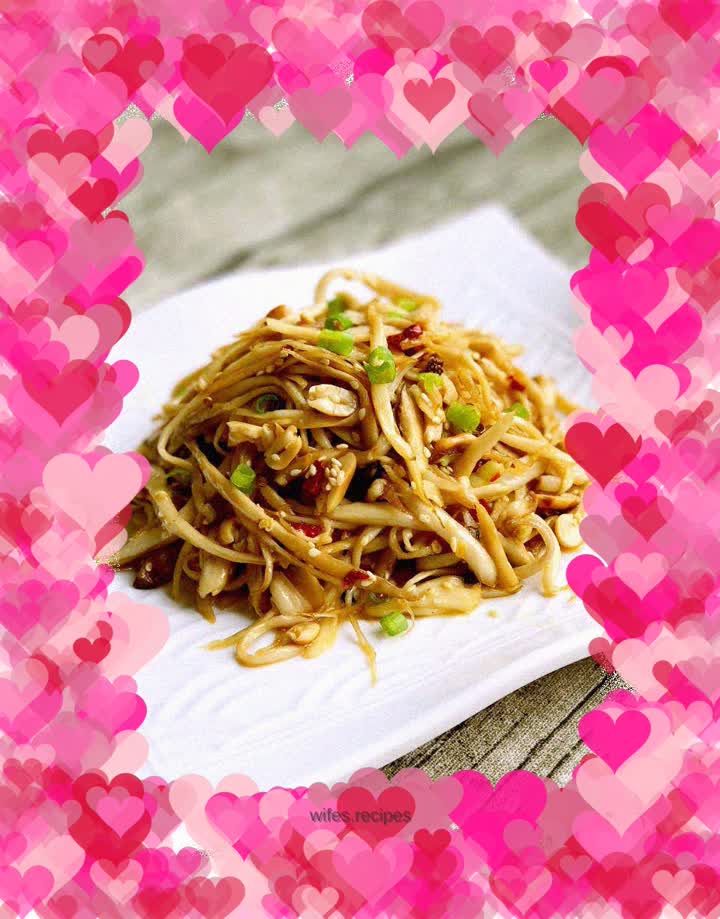 Stir-fried King Oyster Mushroom