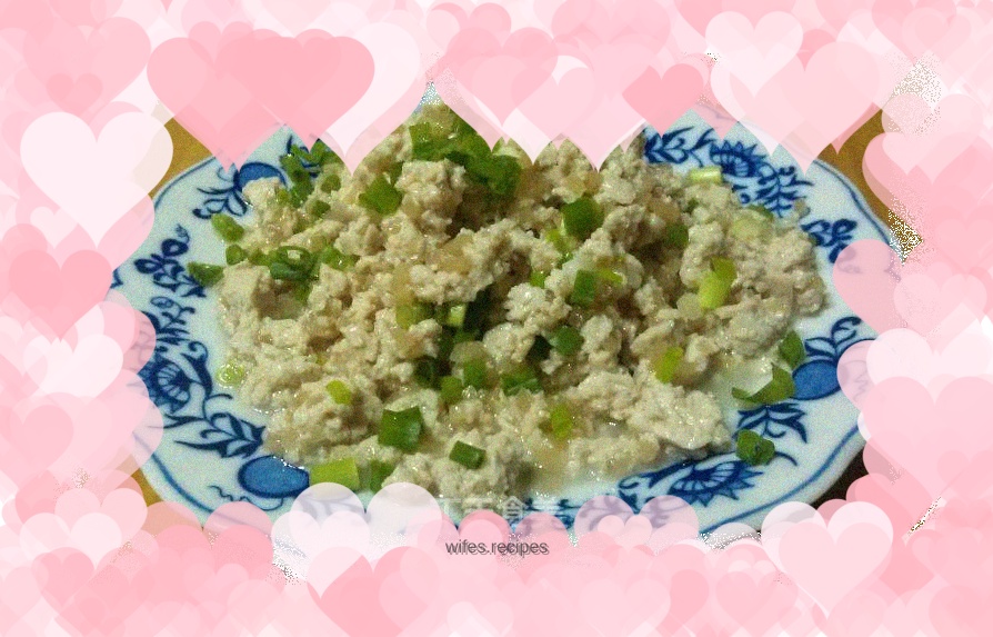 Tofu "dregs" mixed with green onions