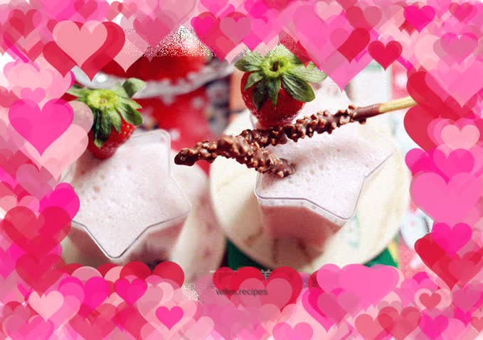 Strawberry yogurt cup