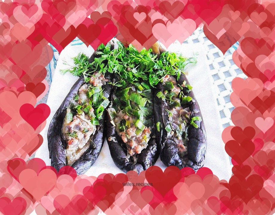 Boat-shaped eggplant
