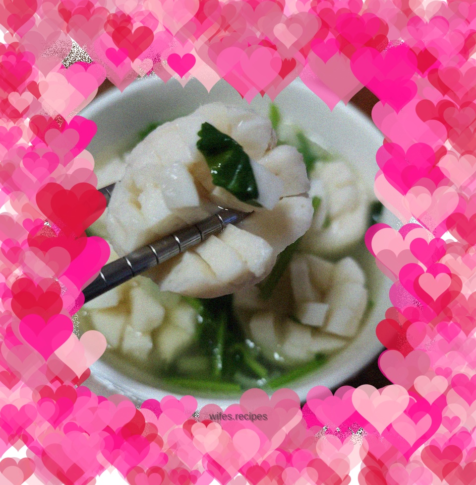 Squid Ball Coriander Soup