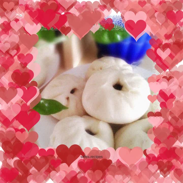 First time trying red bean paste buns