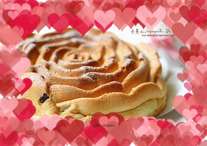 Rose chiffon cake