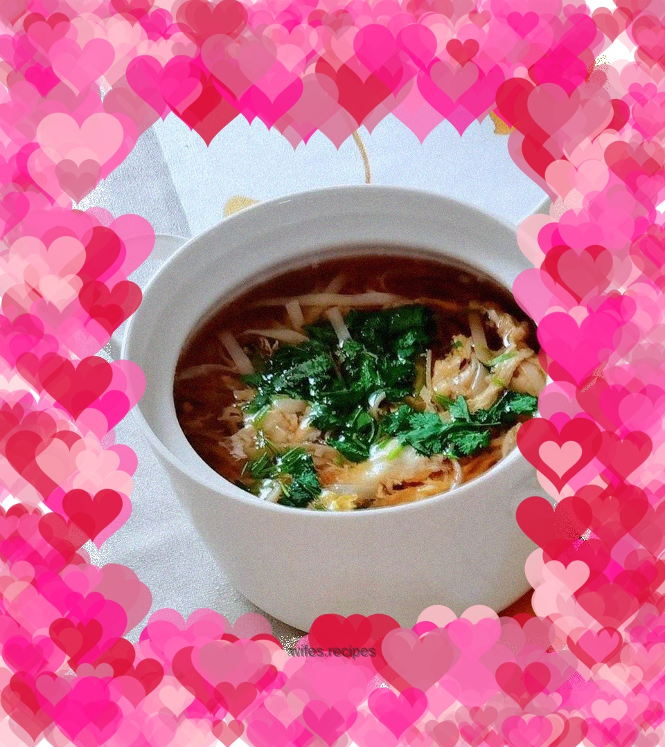 Clear noodle soup