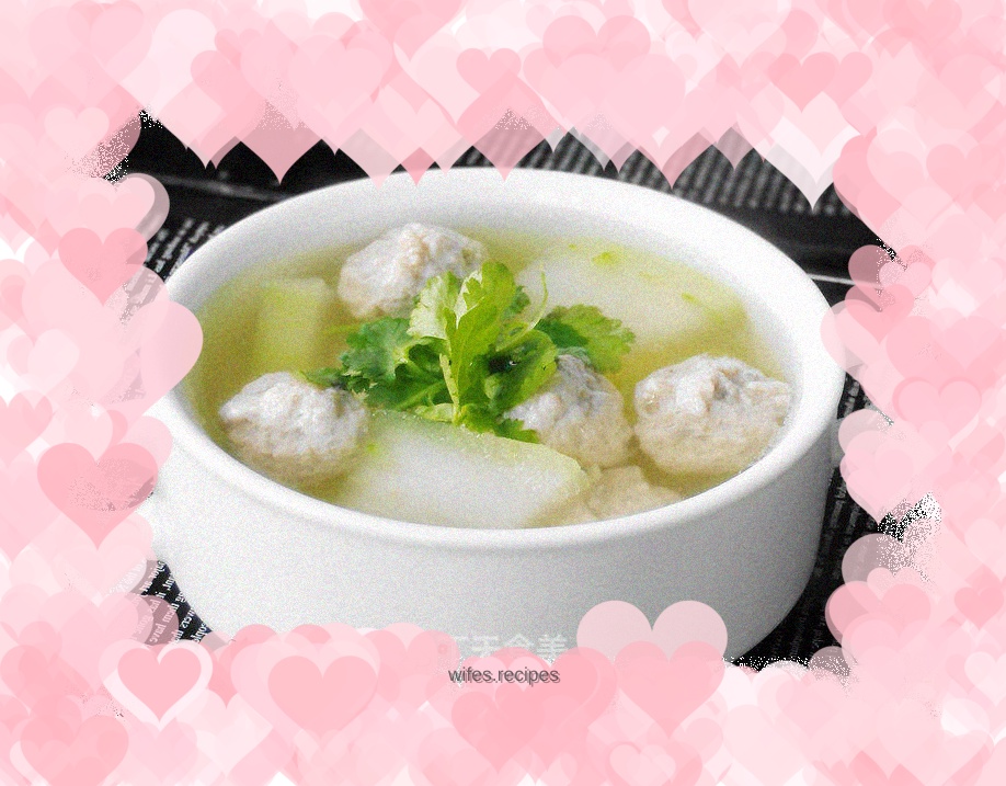 Stir-fried Winter Melon Meatballs