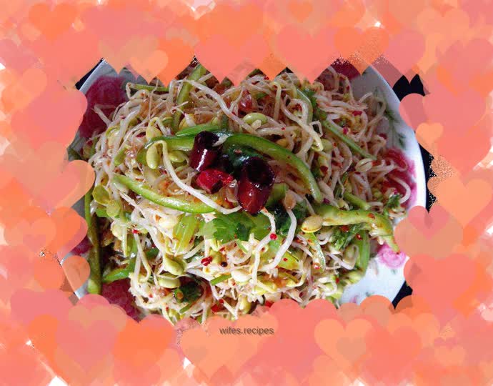 Mixed soybean sprouts