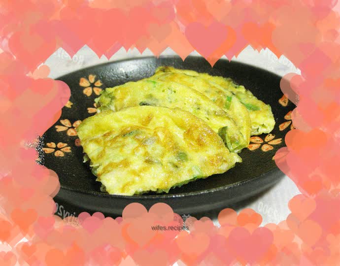 Pickled vegetable omelette