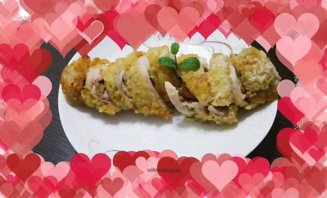 Hot cheese chicken drumstick roll (non-fried version)