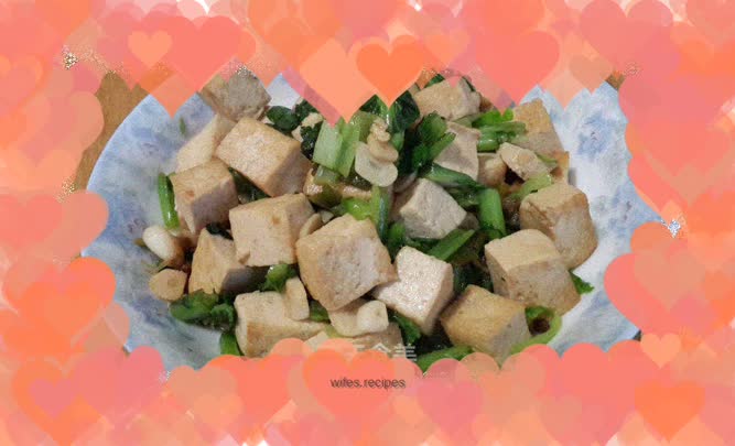 Braised tofu with baby cabbage