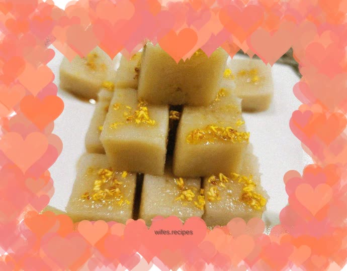 Lotus root powder and osmanthus sugar cake