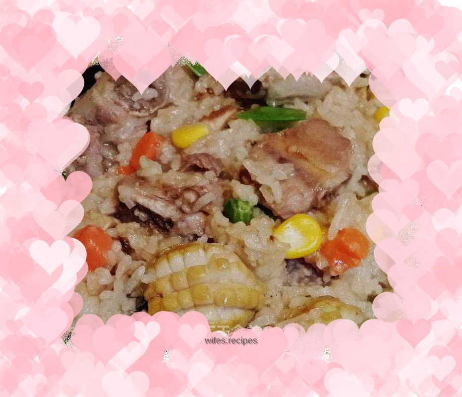 Abalone and Spare Ribs Claypot Rice