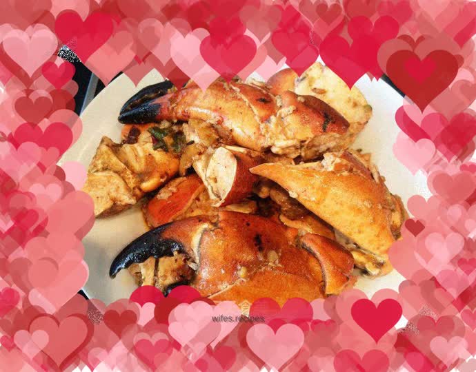 Spicy fried crab legs