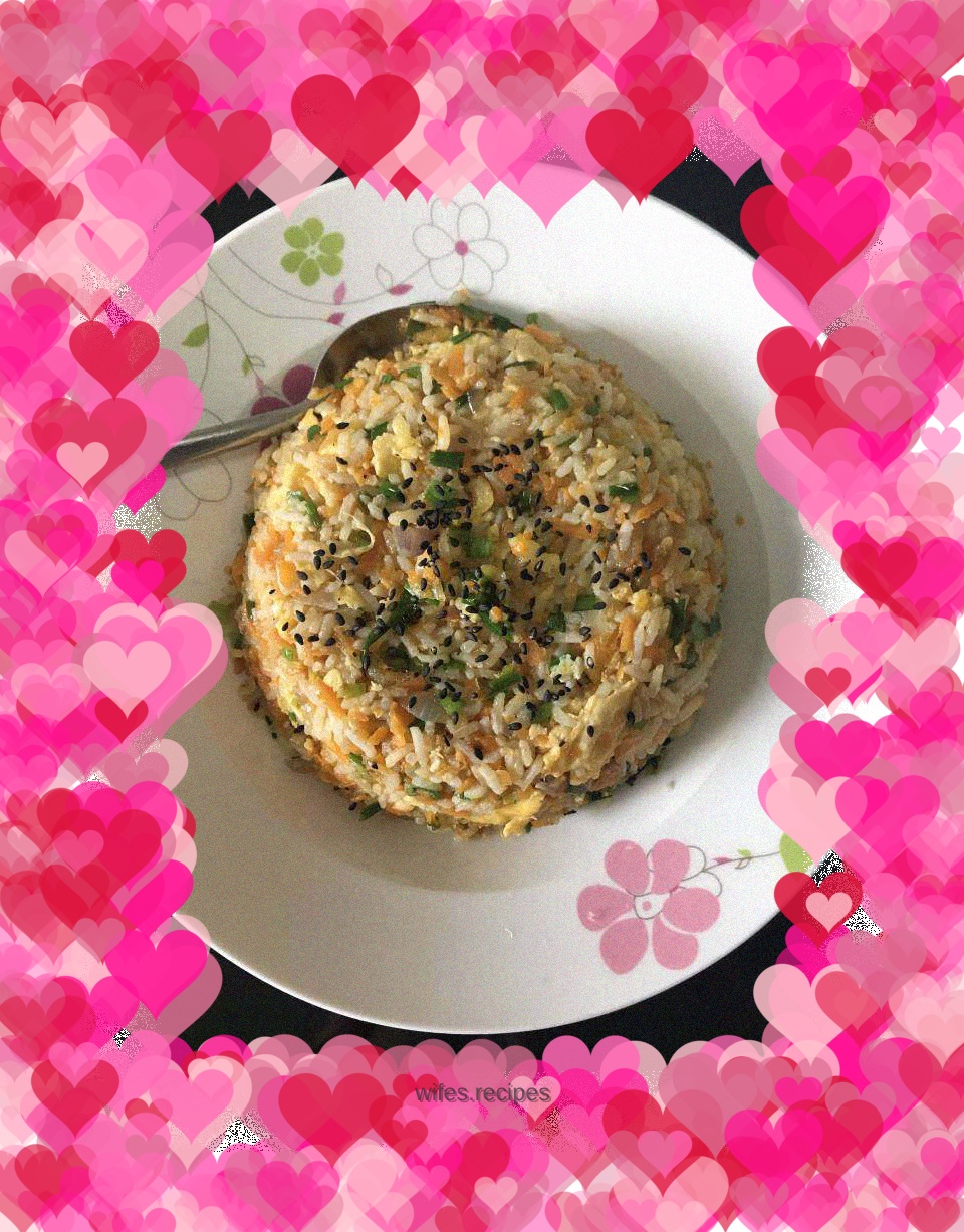 Children's fast nutritious egg fried rice
