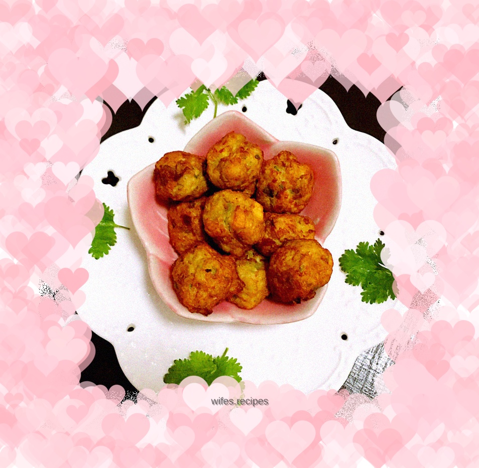 Fried shredded radish meatballs