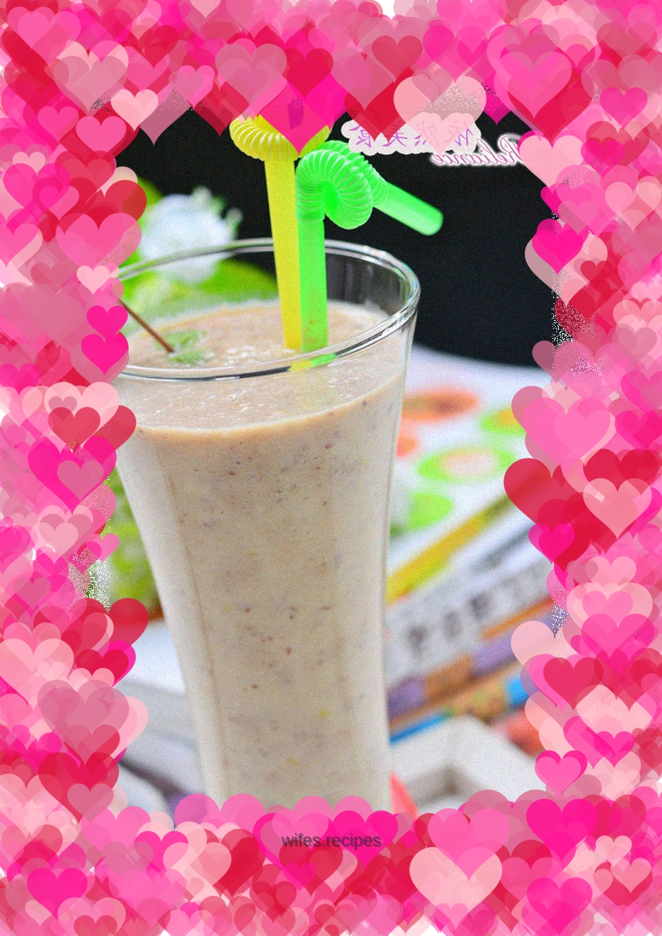 Be grateful for love--Fruit and Vegetable Milkshake