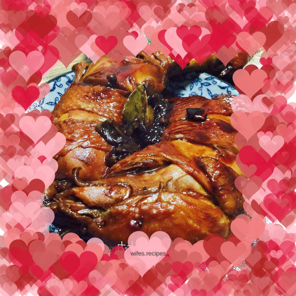 Lazy version of sauced chicken legs