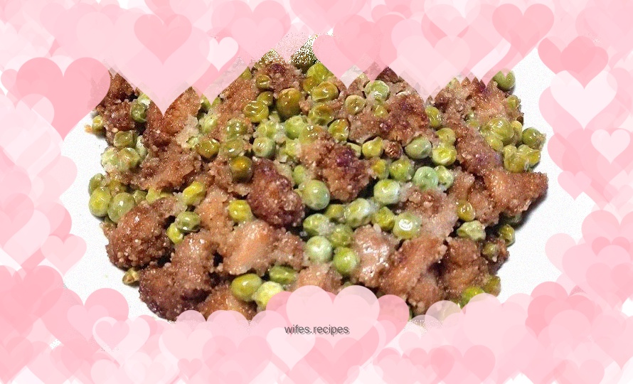 Traditional Sichuan cuisine with pea pulp and pork