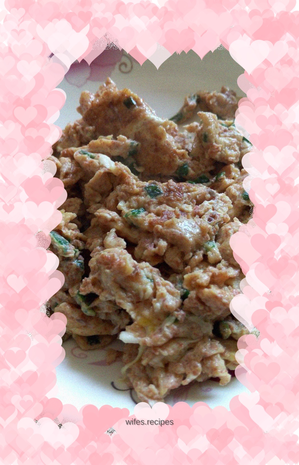 Shrimp paste omelette