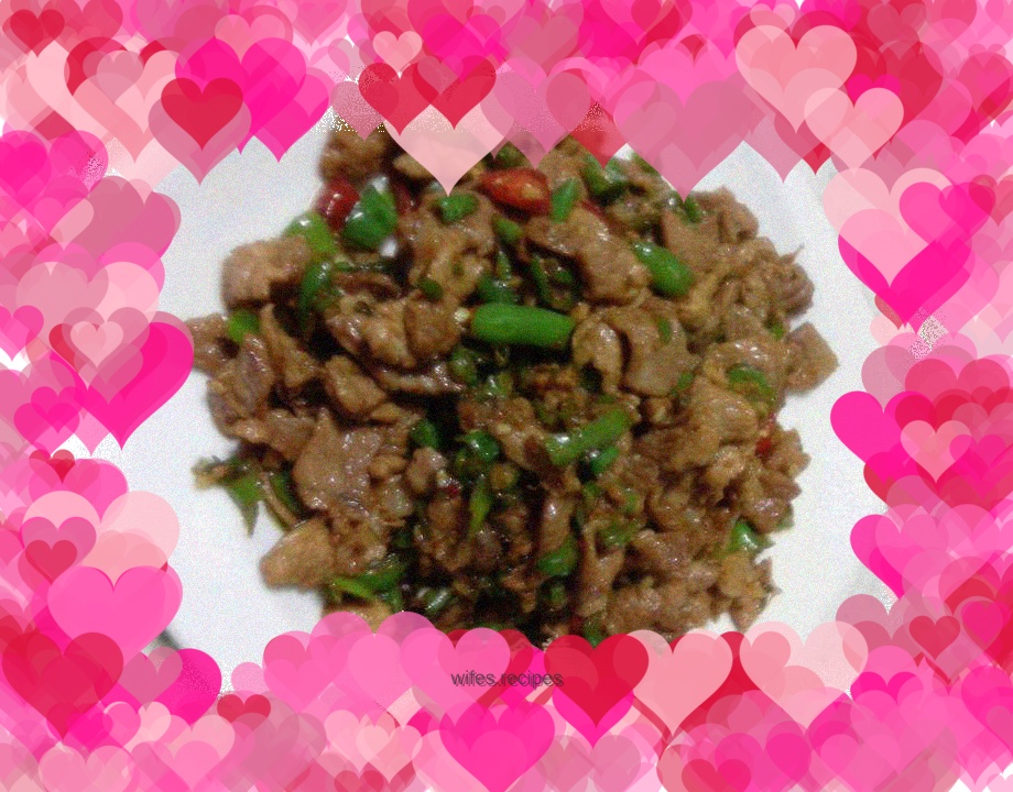 Fried Pork with Chili