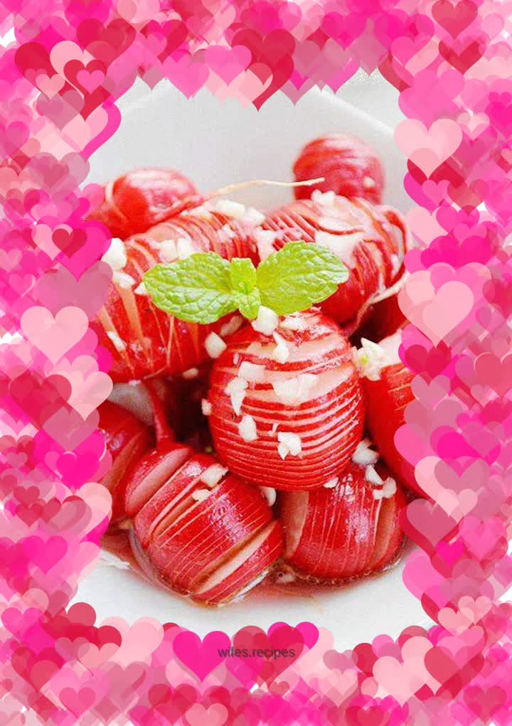 Sweet and sour cherry radish