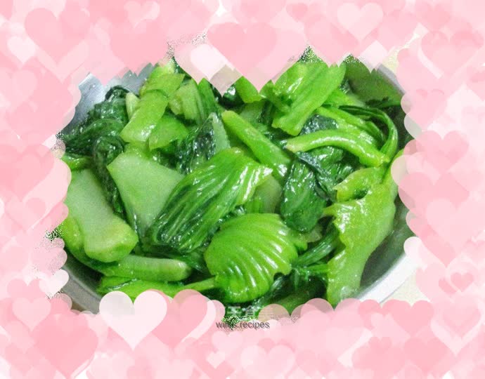 Stir-fried mustard greens