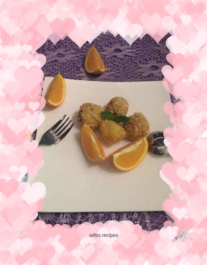 Crispy shell potato balls