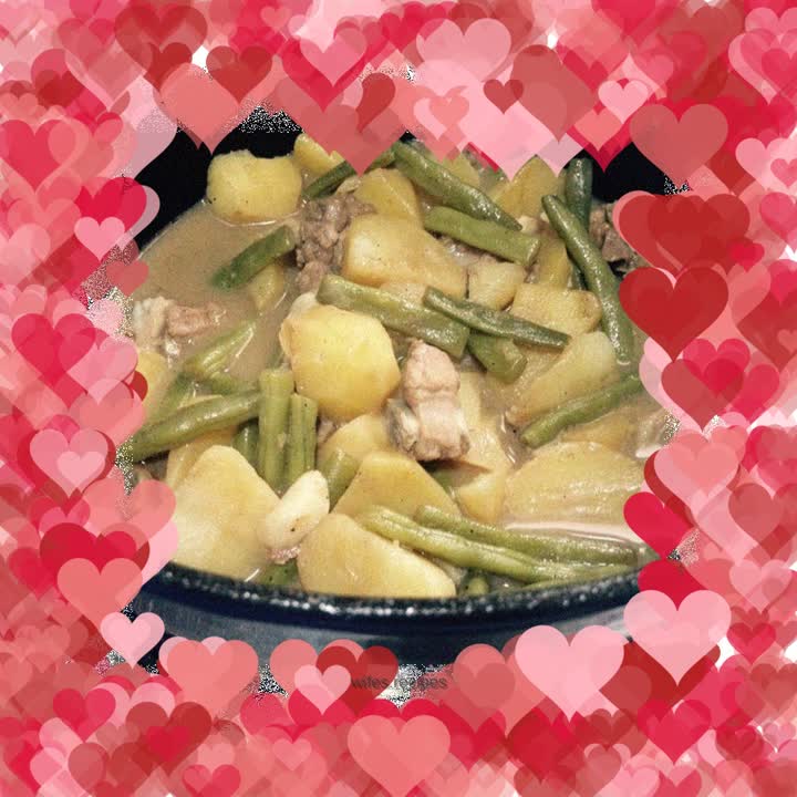 Braised Pork Ribs with Potatoes and Green Beans