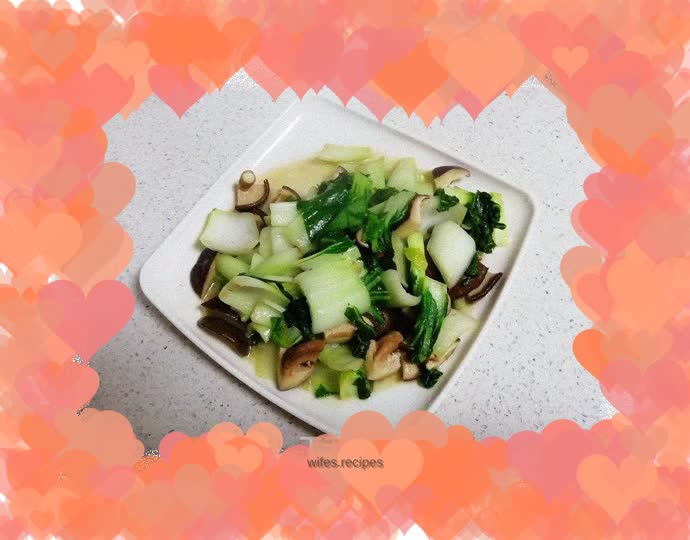 Stir-fried mushrooms with vegetables