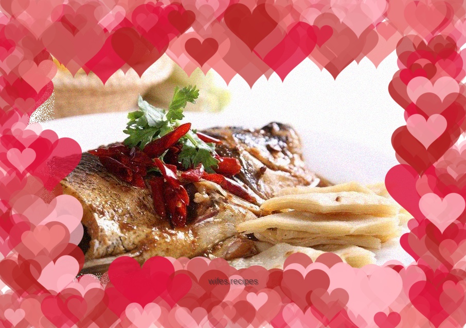 Lazy version of fish head puff pastry