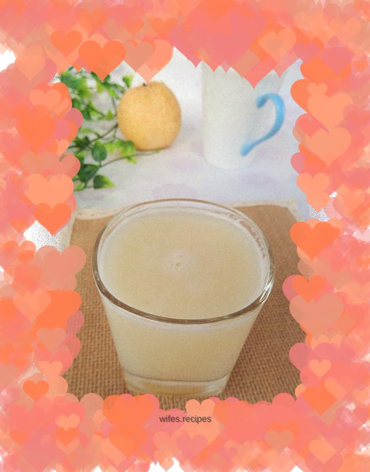 Water chestnut pear juice