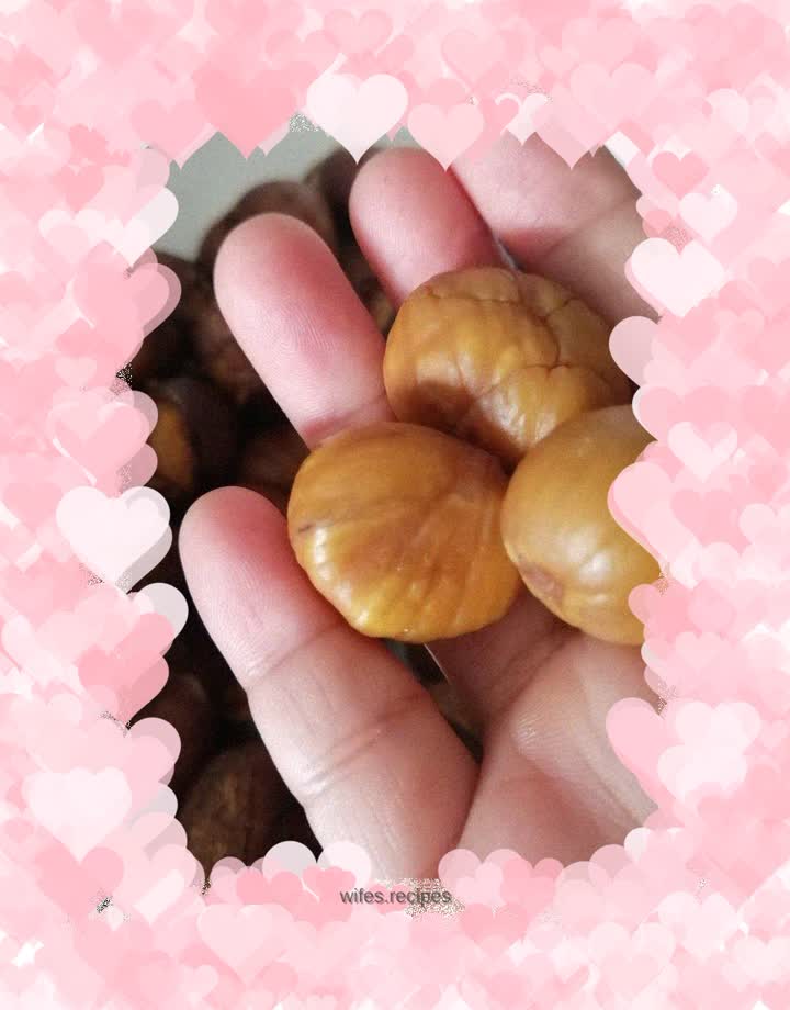 Stir-fried chestnuts in pressure cooker