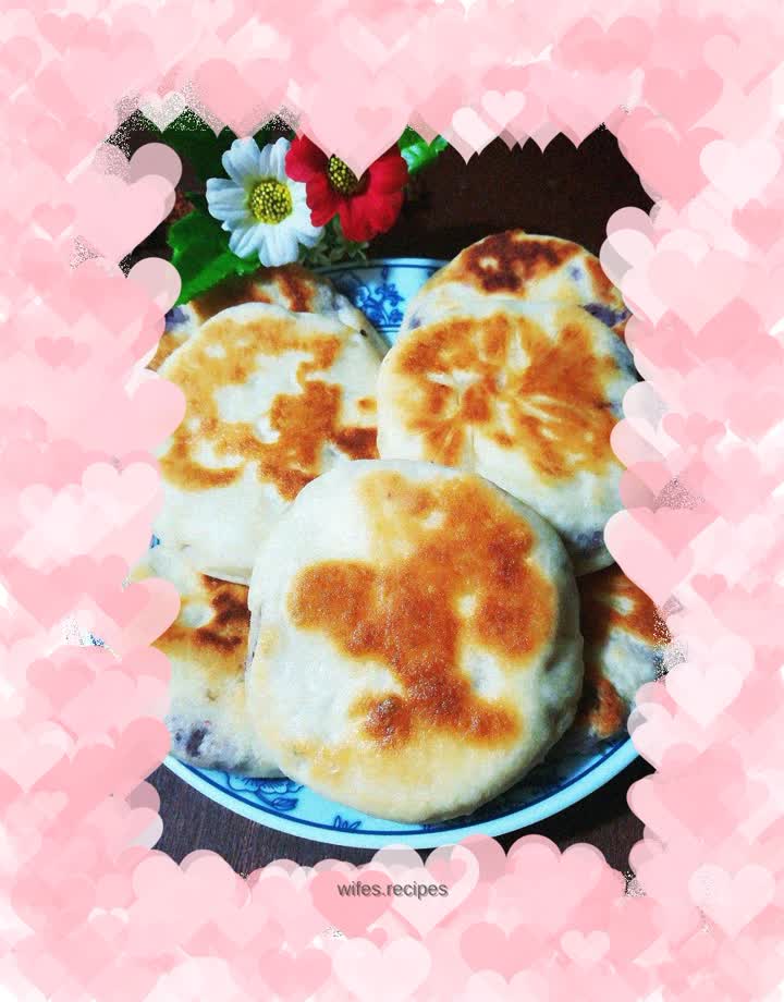 Purple sweet potato pancake