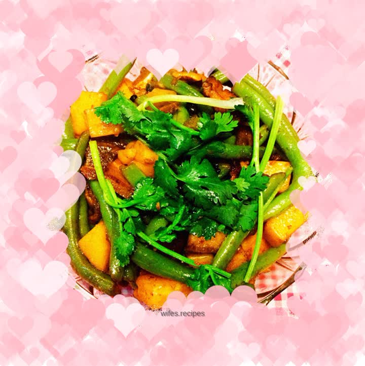 Pork belly and green beans