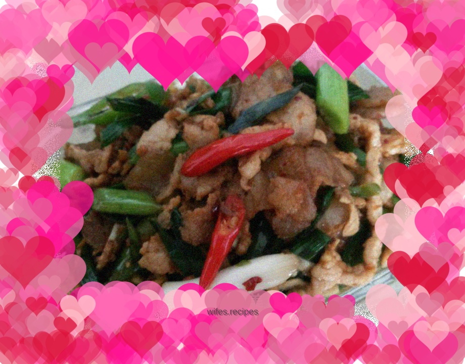 Stir-fried pork