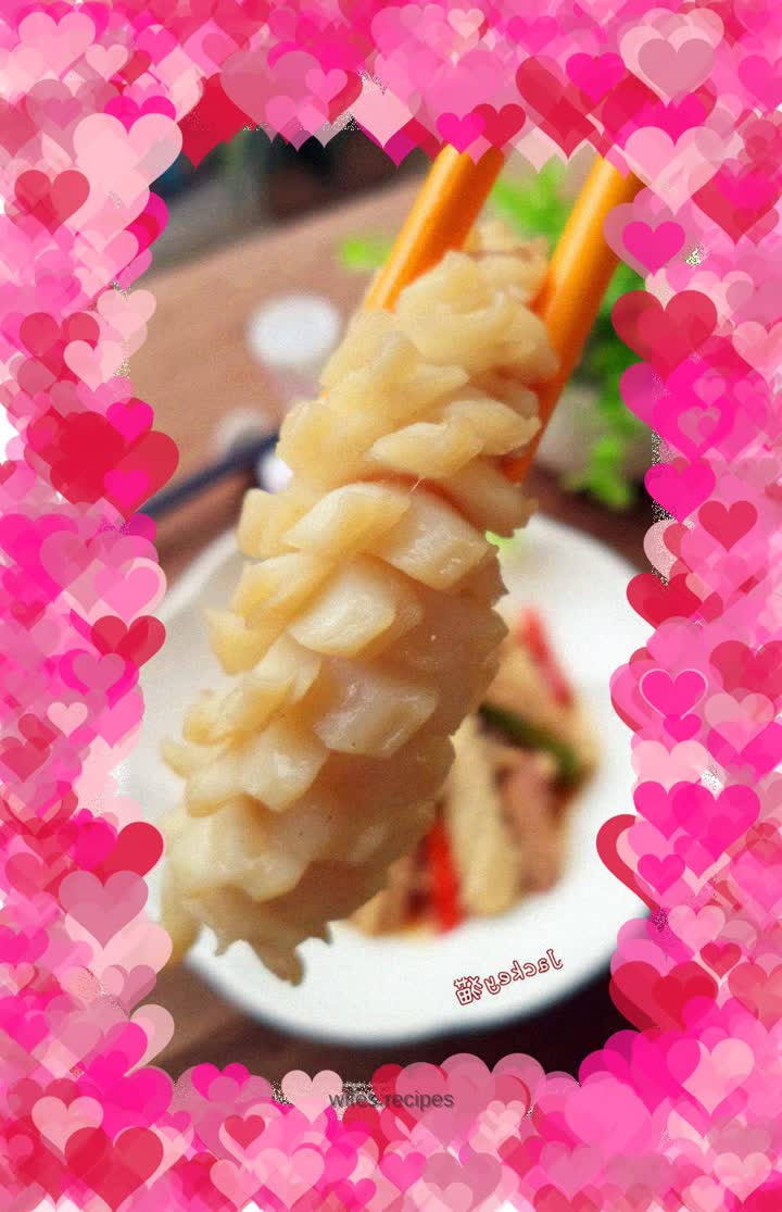 Fresh squid with double pepper