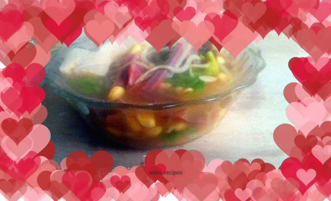 Hot and sour chicken gizzards and frozen tofu soup