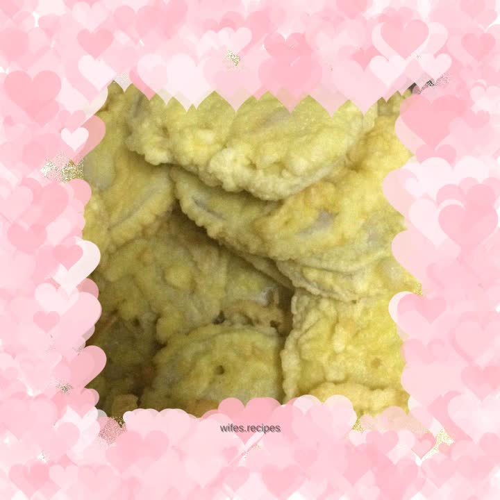 Crispy fried lotus root sandwich