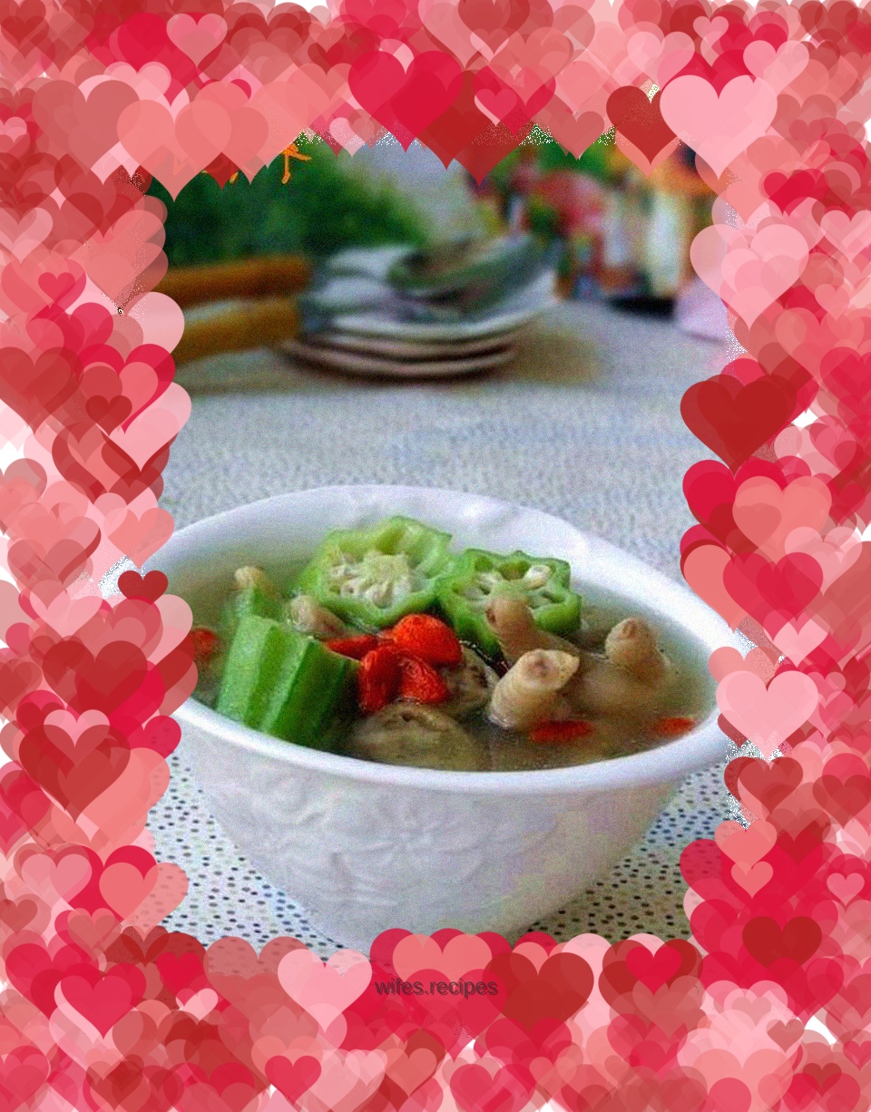 Okra and Chicken Feet Soup