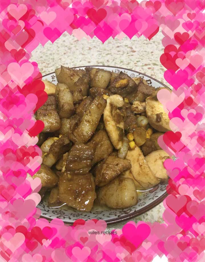 Braised pork and eggs