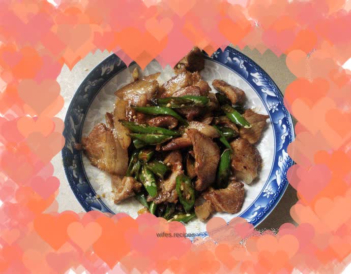 Stir-fried pork with hot pepper