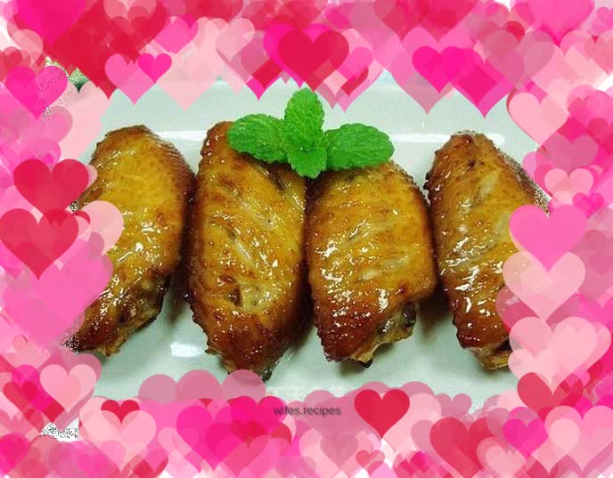 Fruity chicken wings - pear sauce chicken wings