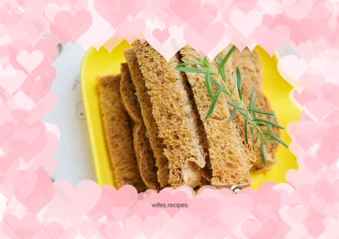 Sugar-free and salt-free toast